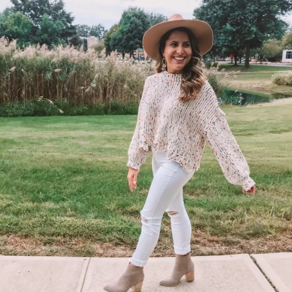 Shein Distressed Sweater - Picture 3 of 3